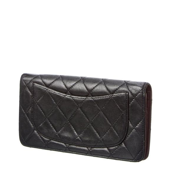 Chanel Black Quilted Lambskin Leather Cc Wallet (Authentic Pre-Owned) - Picture 2 of 4